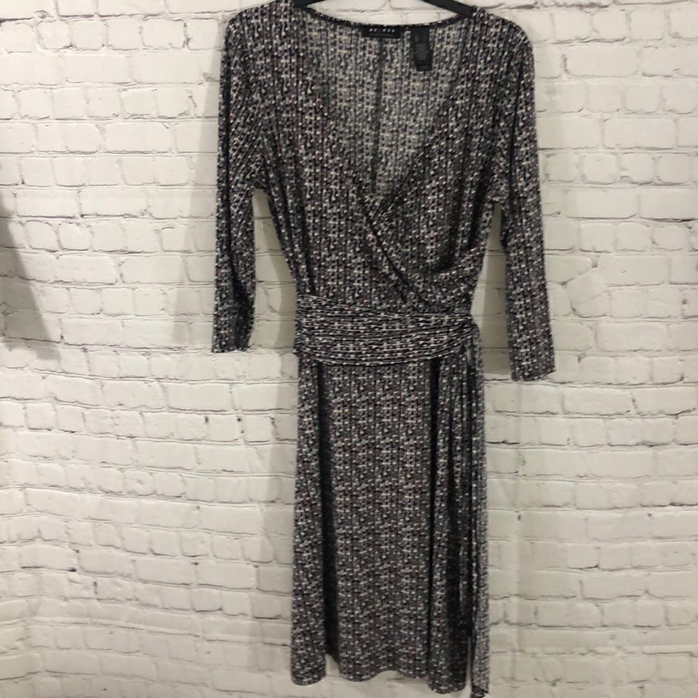 Axcess long sleeve dress with side tie